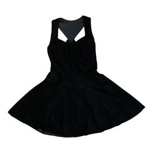 Vintage Flirtation by Alfred Angelo Black Velvet Party Cocktail Dress XS
